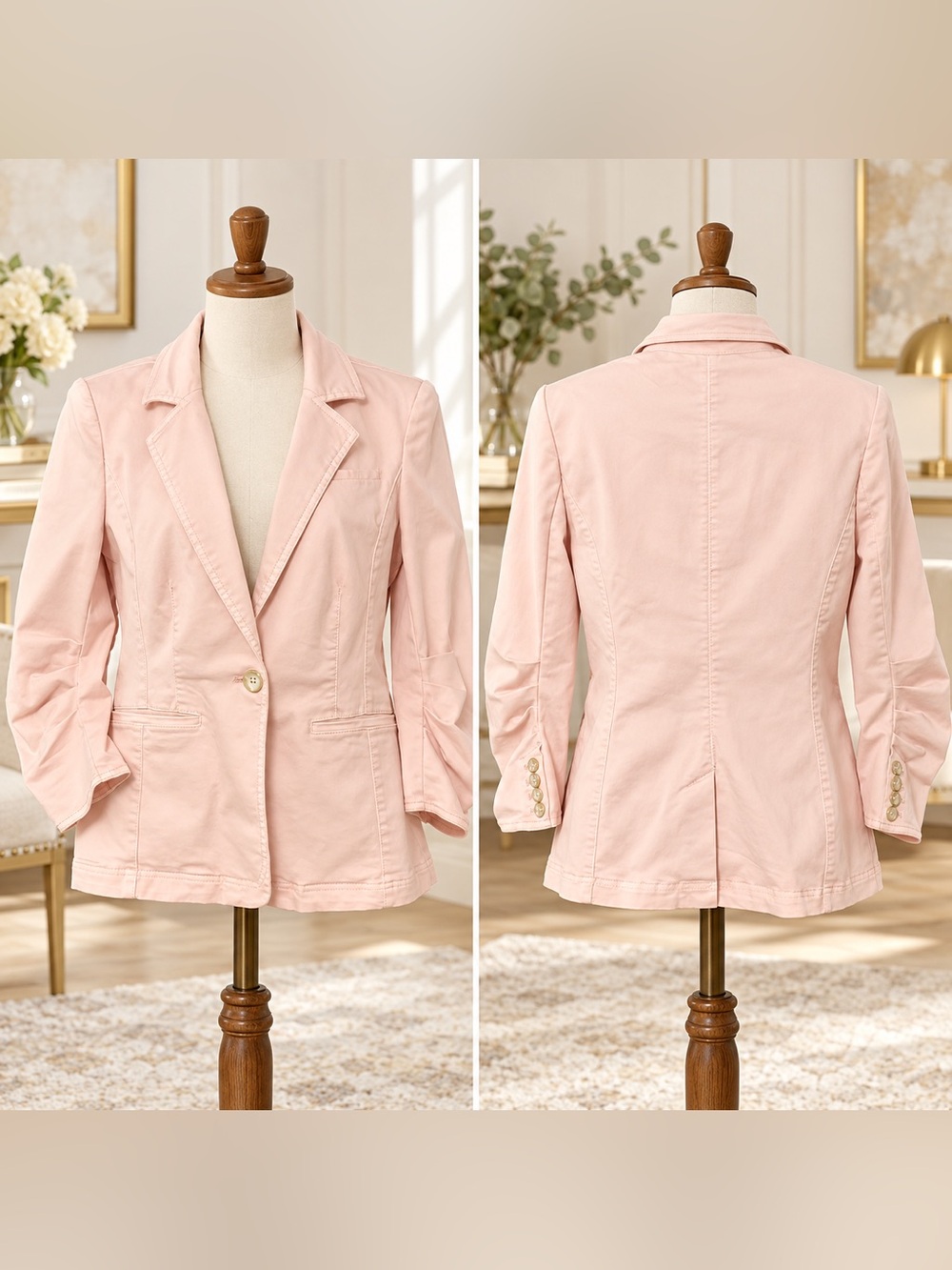 White House Black Market Blush Pink Blazer | Size (4)
